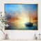 Designart - Seascape Pier - Seascape Framed Canvas Art Print